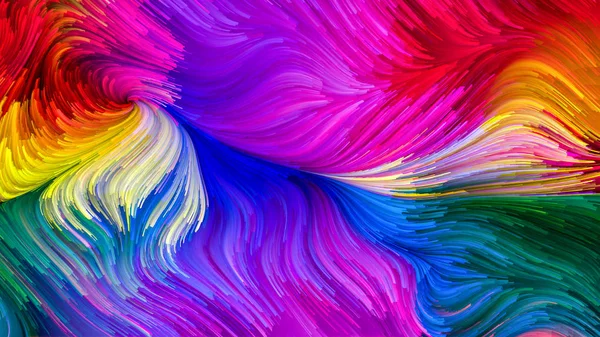 Beso de pintura colorida — Foto de Stock
